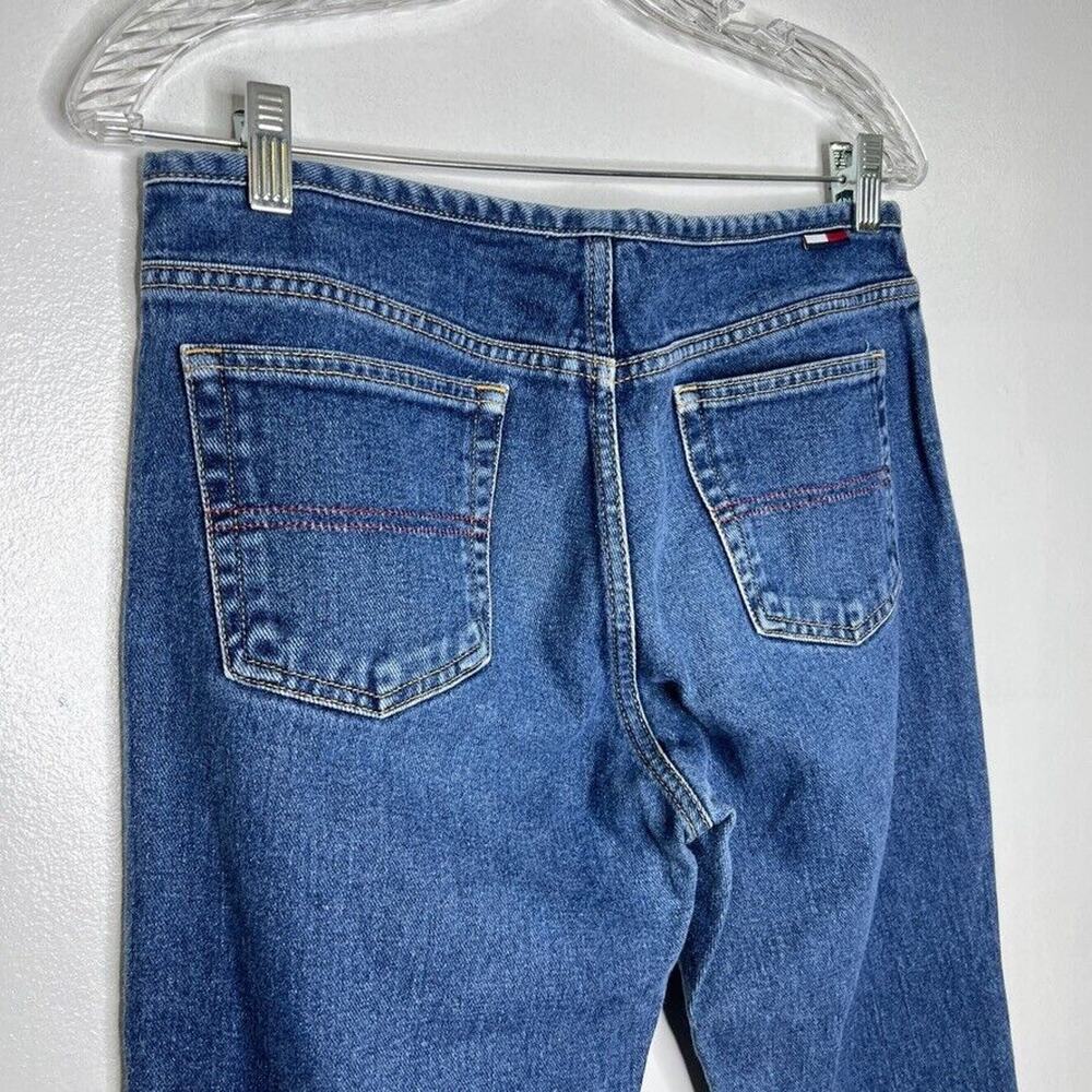 Tommy Hilfiger Blue Denim Vintage 90's Flare Bell Bottom Jeans Size 9 Women's - Picture 8 of 13